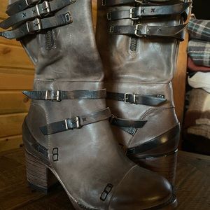 Freebird by Steven genuine leather high heel boots